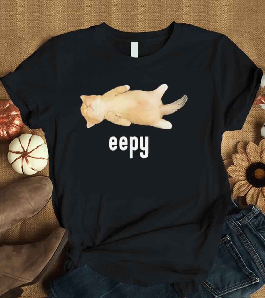 Eepy Sleeping Orange Kitten Cat Meme T-Shirt