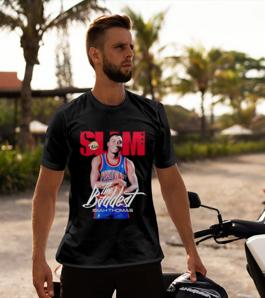 Slam Isiah Thomas The Baddest Pistons T-Shirt