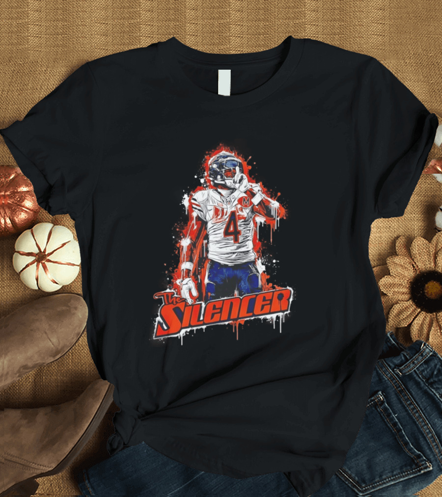 The Silencer D'Andre Swift Chicago Bears Football 2026 Official Merchandise T-Shirt
