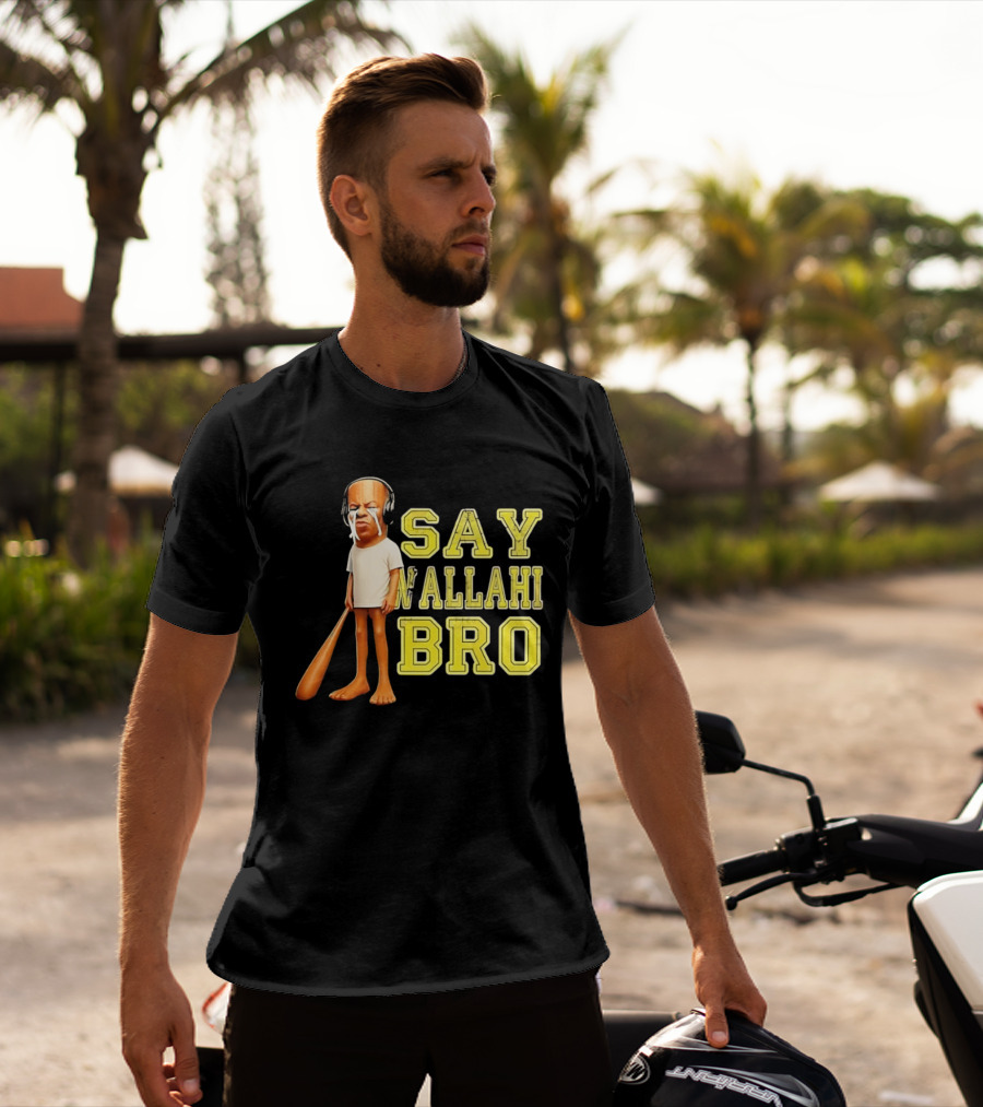 Tyler The Creator Say Wallahi Bro Baseball Bat T-Shirt