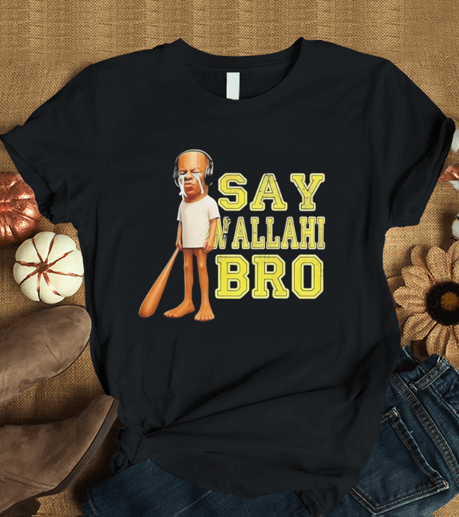 Tyler The Creator Say Wallahi Bro Baseball Bat T-Shirt