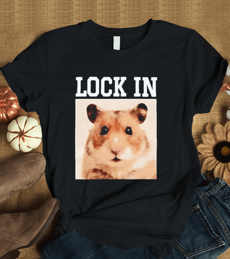 LOCK IN Hamster Cute Adorable Pet Animal T-Shirt