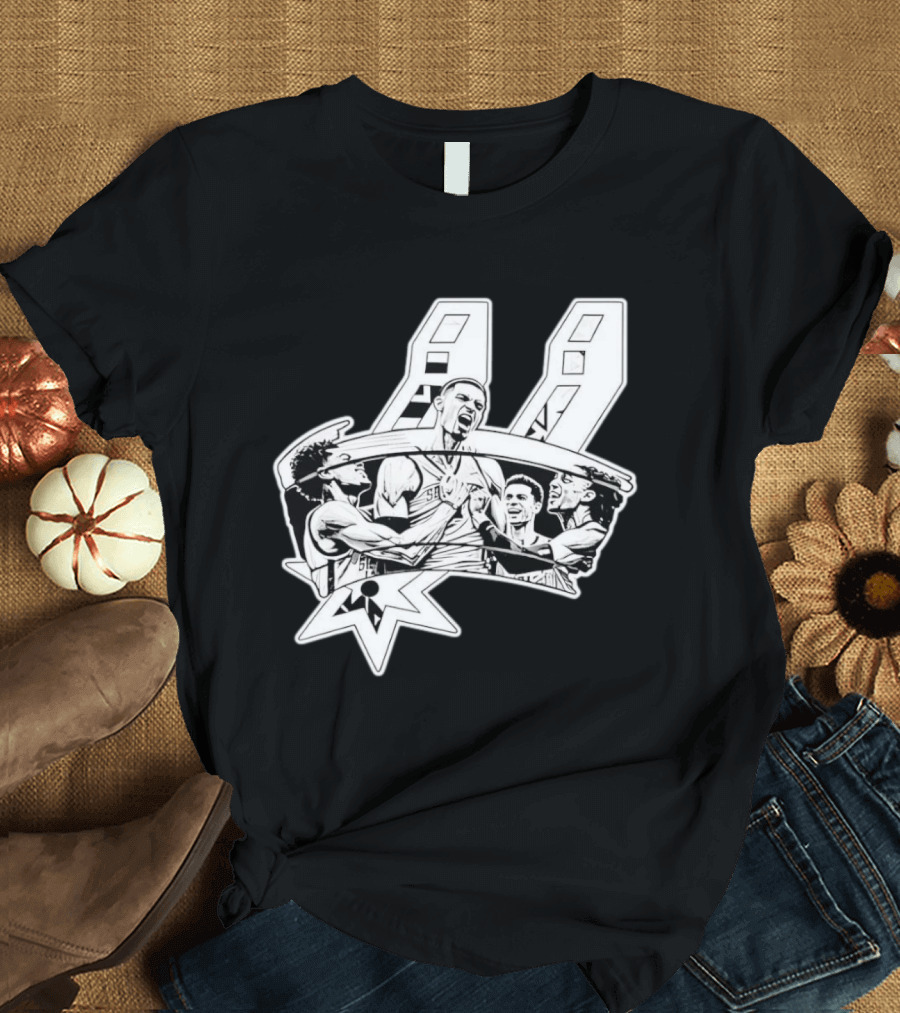 Victor Wembanyama San Antonio Spurs Basketball Players NBA Team Celebration T-Shirt