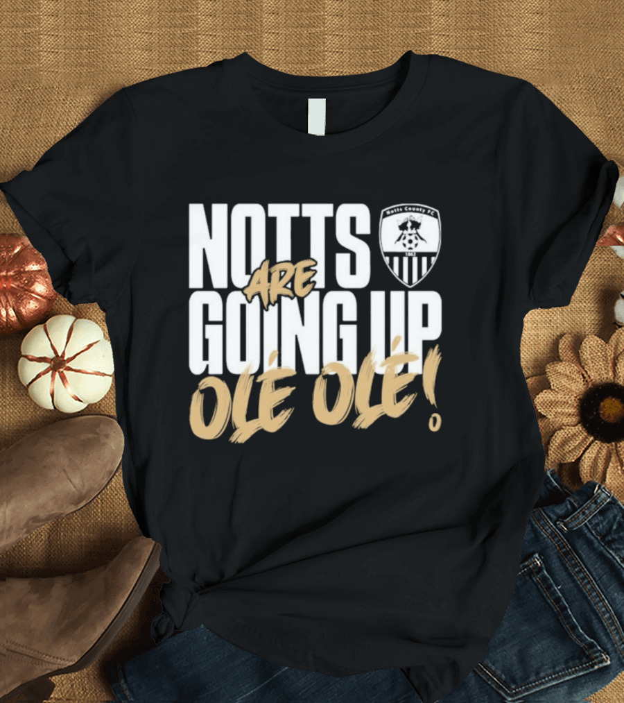 Notts County FC Going Up Ole Ole Football Chant Celebration T-Shirt