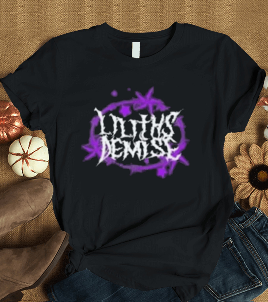 Lilith Demise Scream Like A Girl Purple Starburst T-Shirt