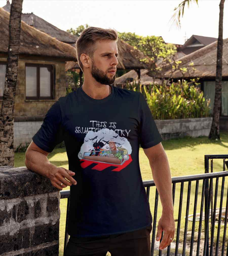This Is Squatch Country Cryptid Chronicles With Mothman And Sasquatch T-Shirt