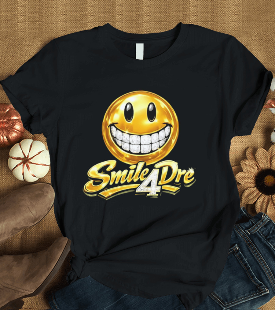 Gold Diamond Grillz Smiley Face Smile4Dre T-Shirt