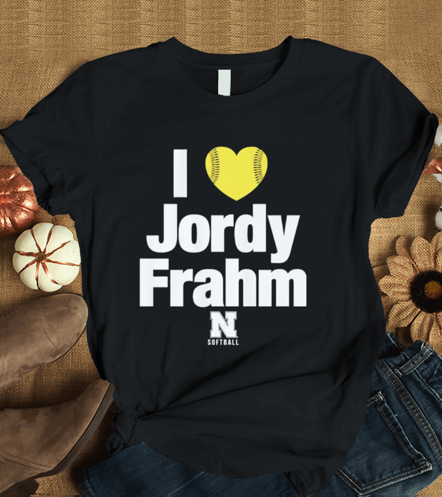 I Heart Jordy Frahm Nebraska Cornhuskers Softball T-Shirt