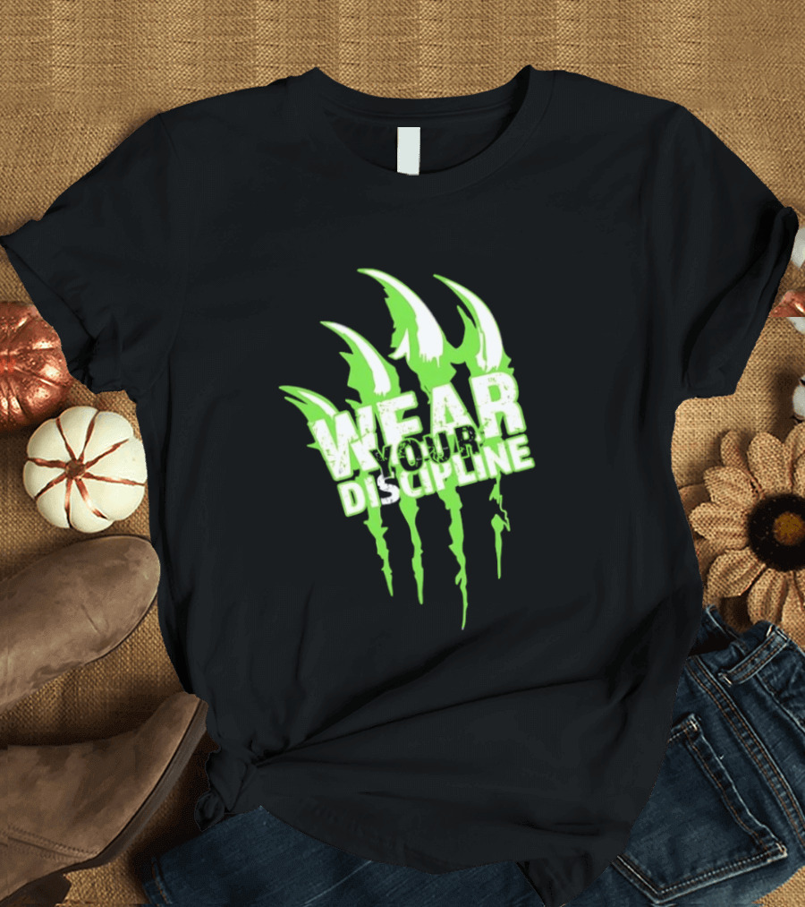 Distressed Green Claw Wear Your Discipline Claw Marks T-Shirt