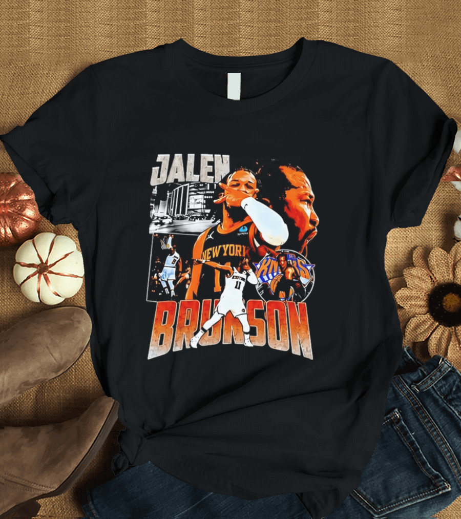 Jalen Brunson New York Knicks Basketball Collage Knicks T-Shirt