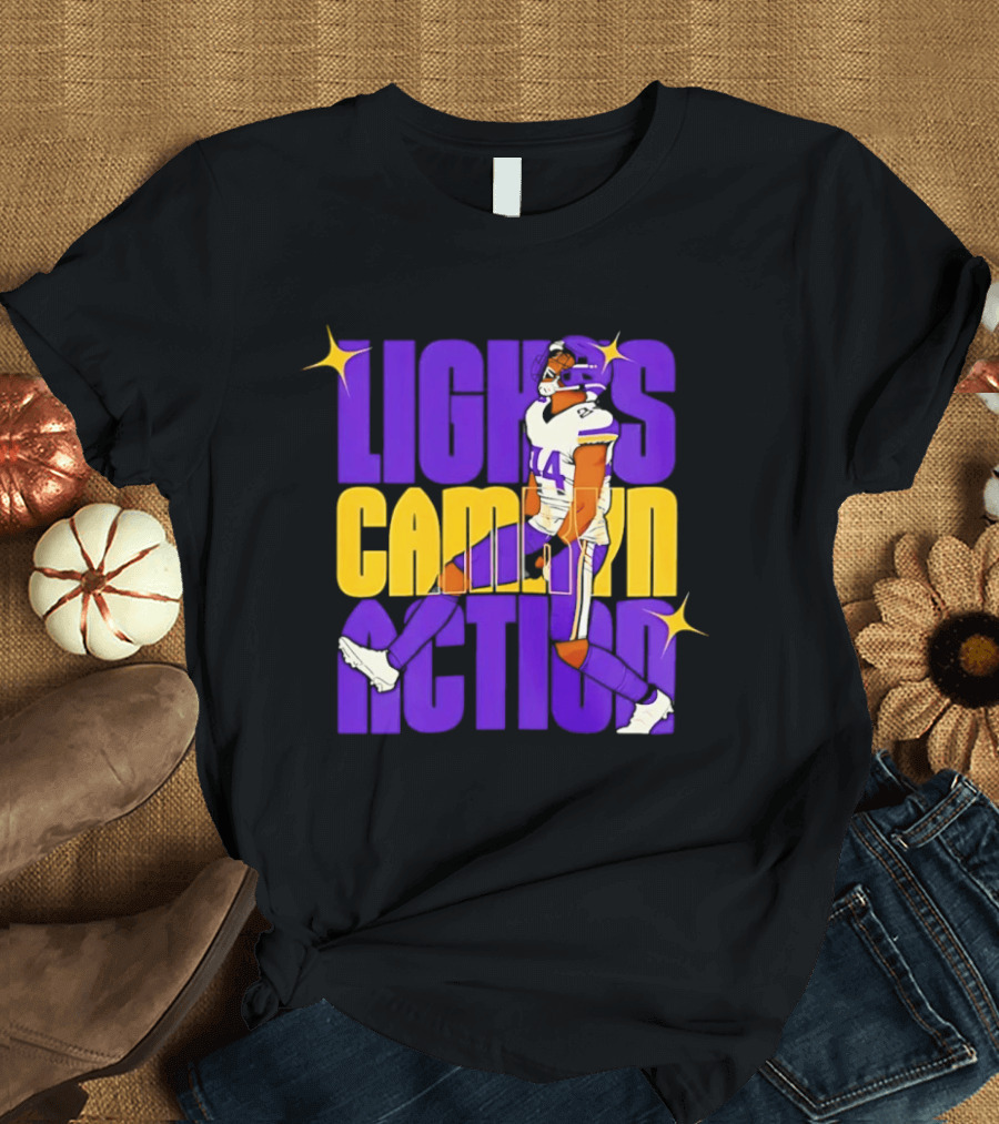 Lights Camryn Action Minnesota Vikings Player 14 T-Shirt