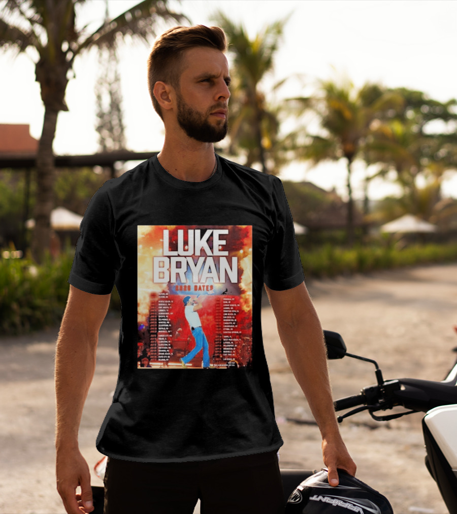 Luke Bryan 2026 Dates Tour Cities Concert Events T-Shirt