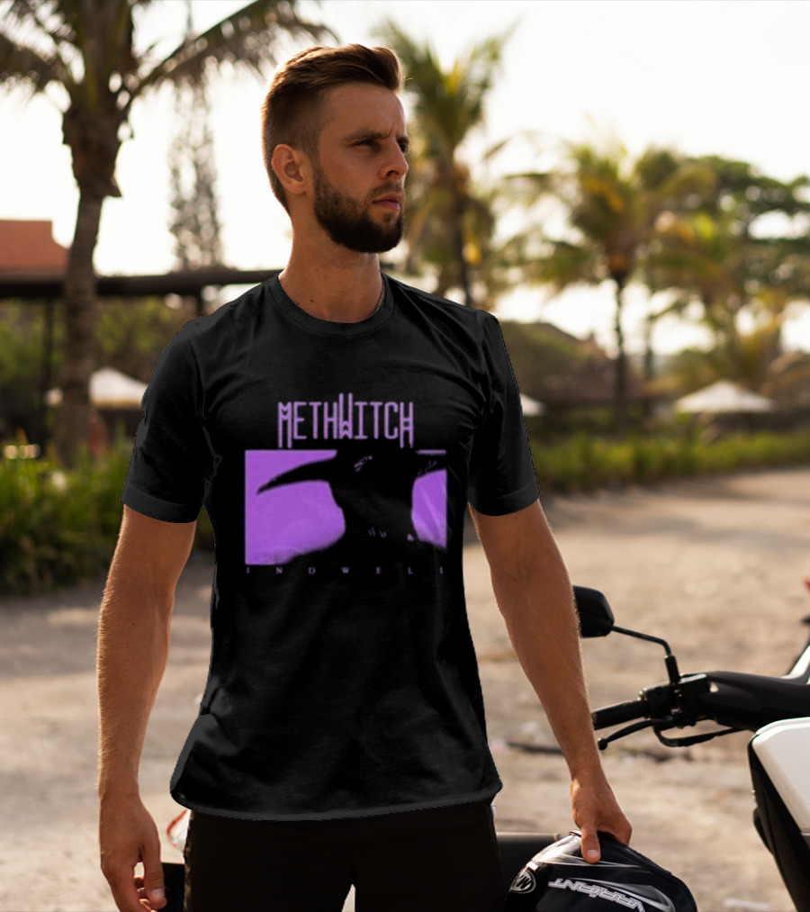 Methwitch Digital Well Records Indwell Mirror T-Shirt