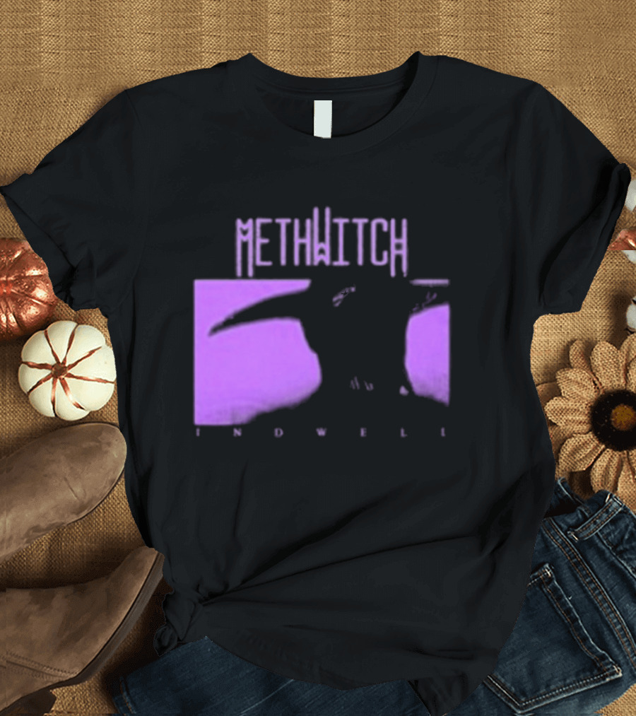 Methwitch Digital Well Records Indwell Mirror T-Shirt