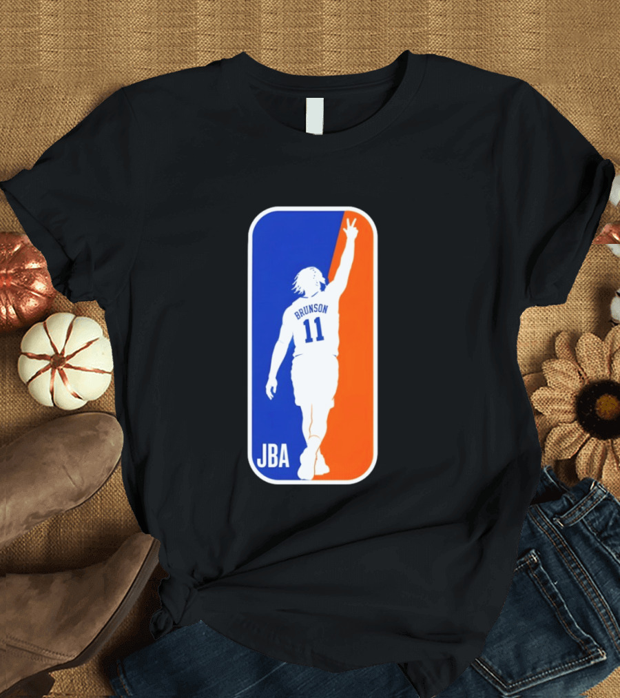 Jalen Brunson 11 JBA Basketball Victory Sign New York T-Shirt