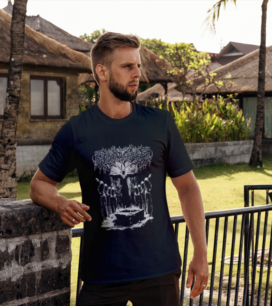 Lorna Shore Suffocate In The Ashen Wake Skeletons And Tree T-Shirt