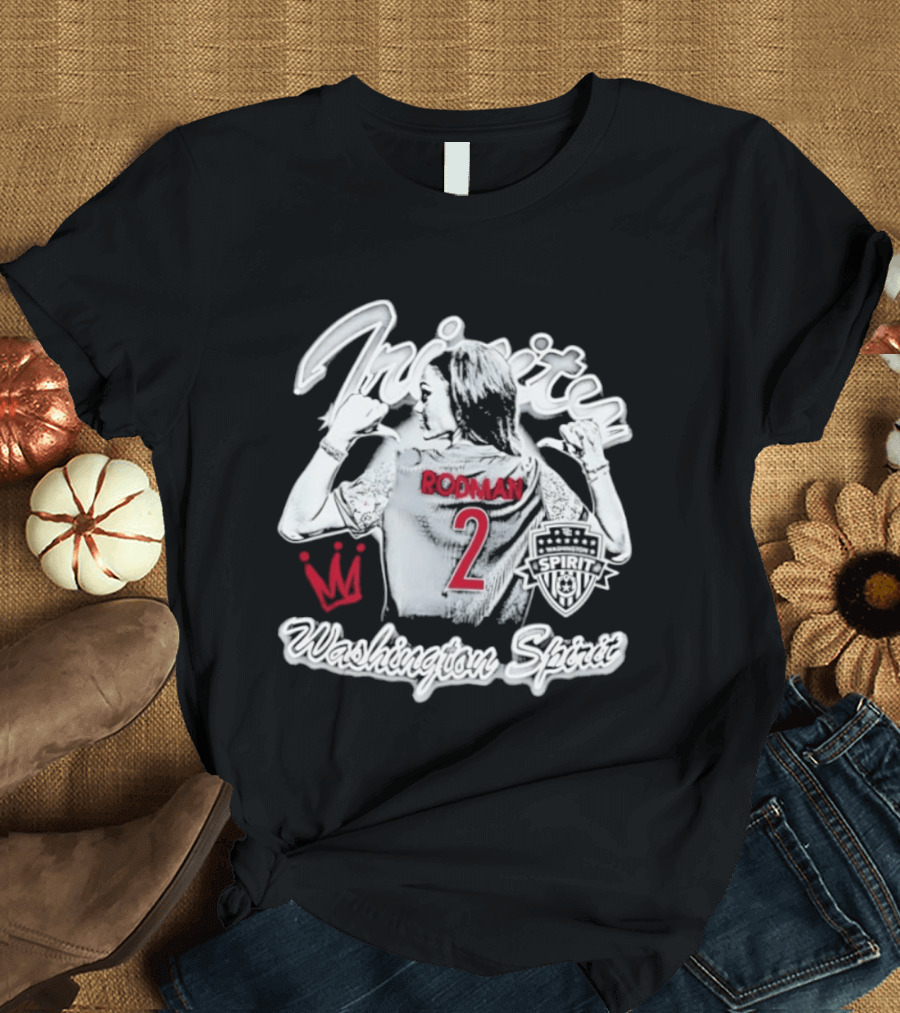 Trinity Rodman Washington Spirit NWSL Crown Number 2 T-Shirt