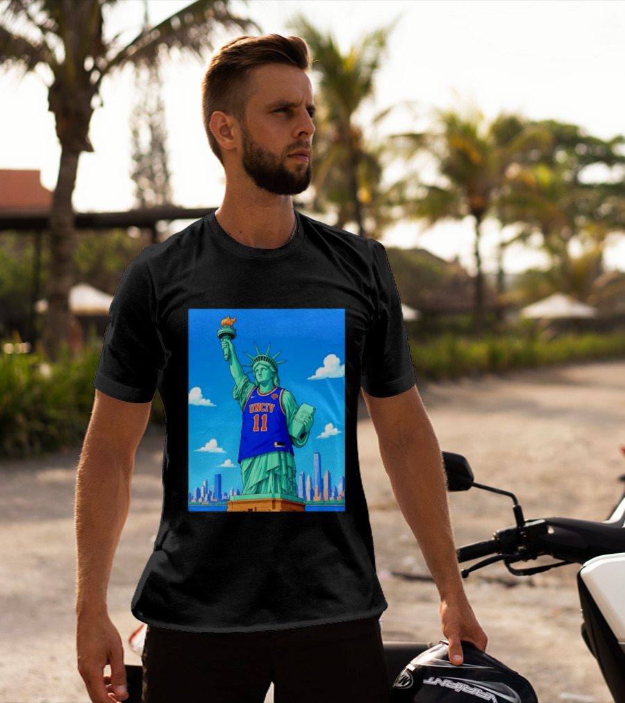 UNCIV 11 Jersey On Statue Of Liberty New York Knicks T-Shirt