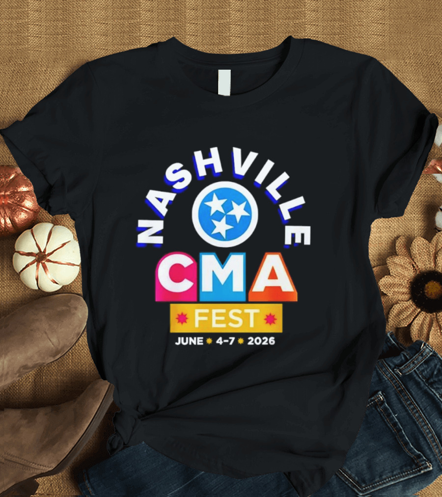 Nashville CMA Fest June 4 7 2026 Tennessee Titans T-Shirt