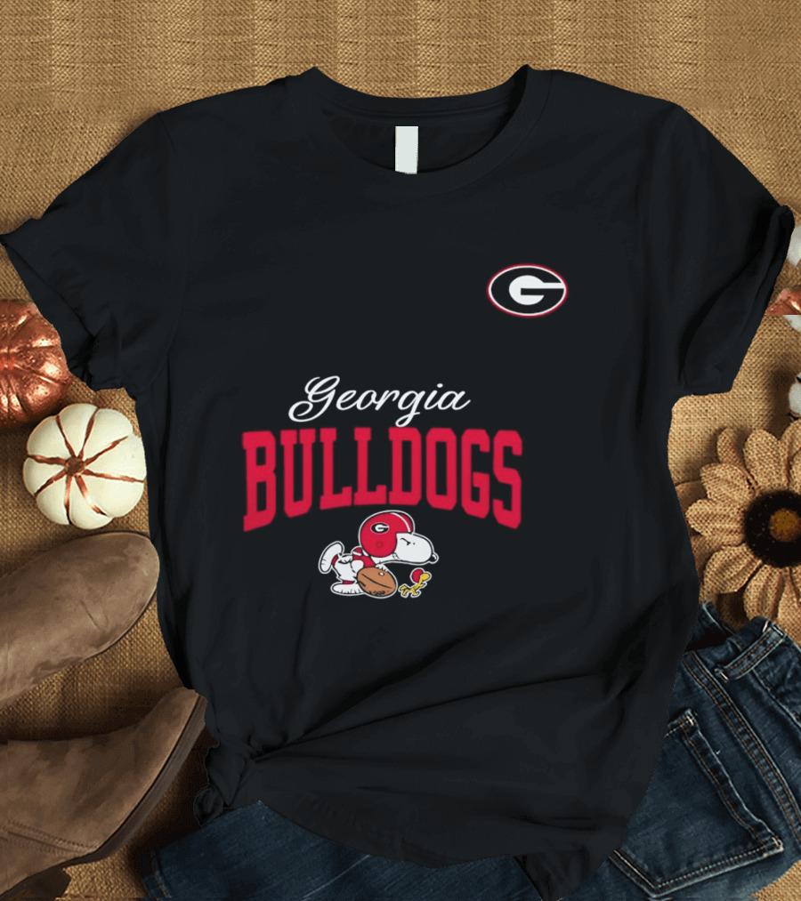 Georgia Bulldogs Snoopy Woodstock Forever Not Just When We Win T-Shirt