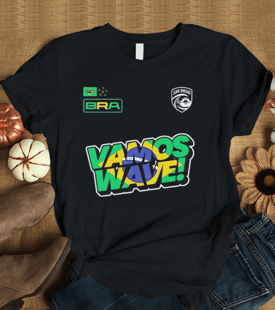 Brazil Vamos Wave San Diego Wave FC 2026 T-Shirt