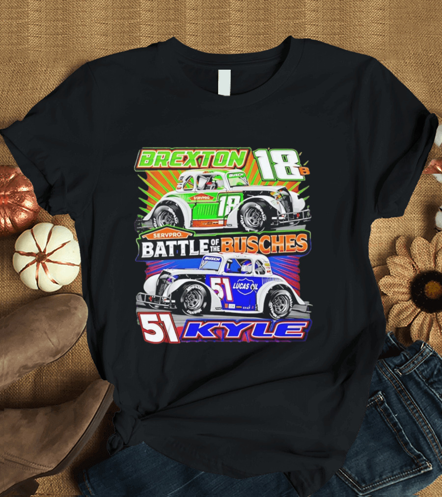 Brexton 18B SERVPRO Battle Of The Busches 51 Kyle Lucas Oil T-Shirt