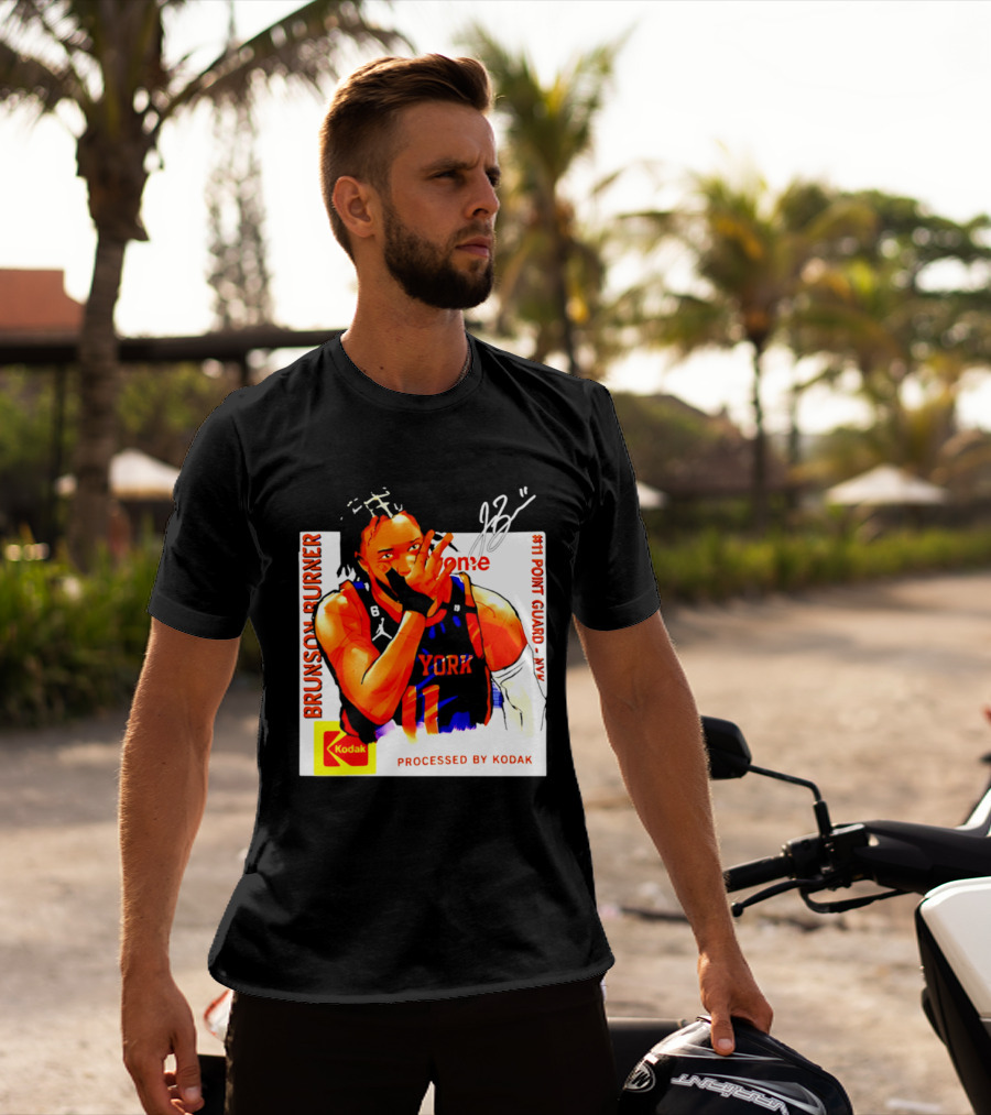 Jalen Brunson Burner New York Kodak #11 Point Guard NYY T-Shirt
