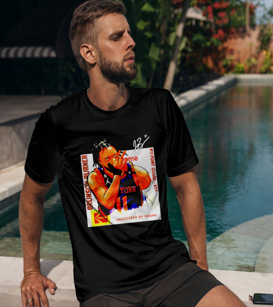 Jalen Brunson Burner New York Kodak #11 Point Guard NYY T-Shirt