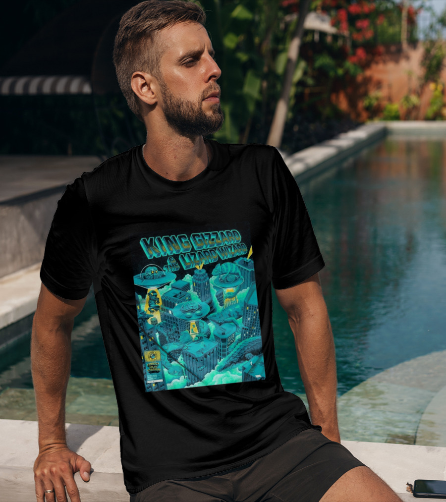 King Gizzard And The Lizard Wizard Forest Hills Stadium New York 2026 Event Reptilians Vs Alienoids August 20 21 T-Shirt