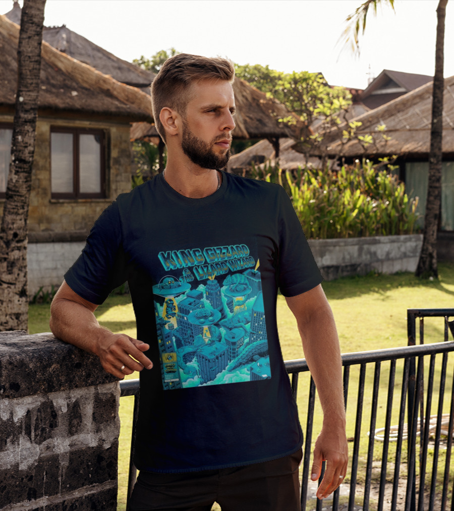 King Gizzard And The Lizard Wizard Forest Hills Stadium New York 2026 Event Reptilians Vs Alienoids August 20 21 T-Shirt