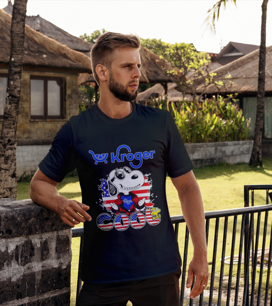Kroger Snoopy USA Cool 250th Celebration T-Shirt