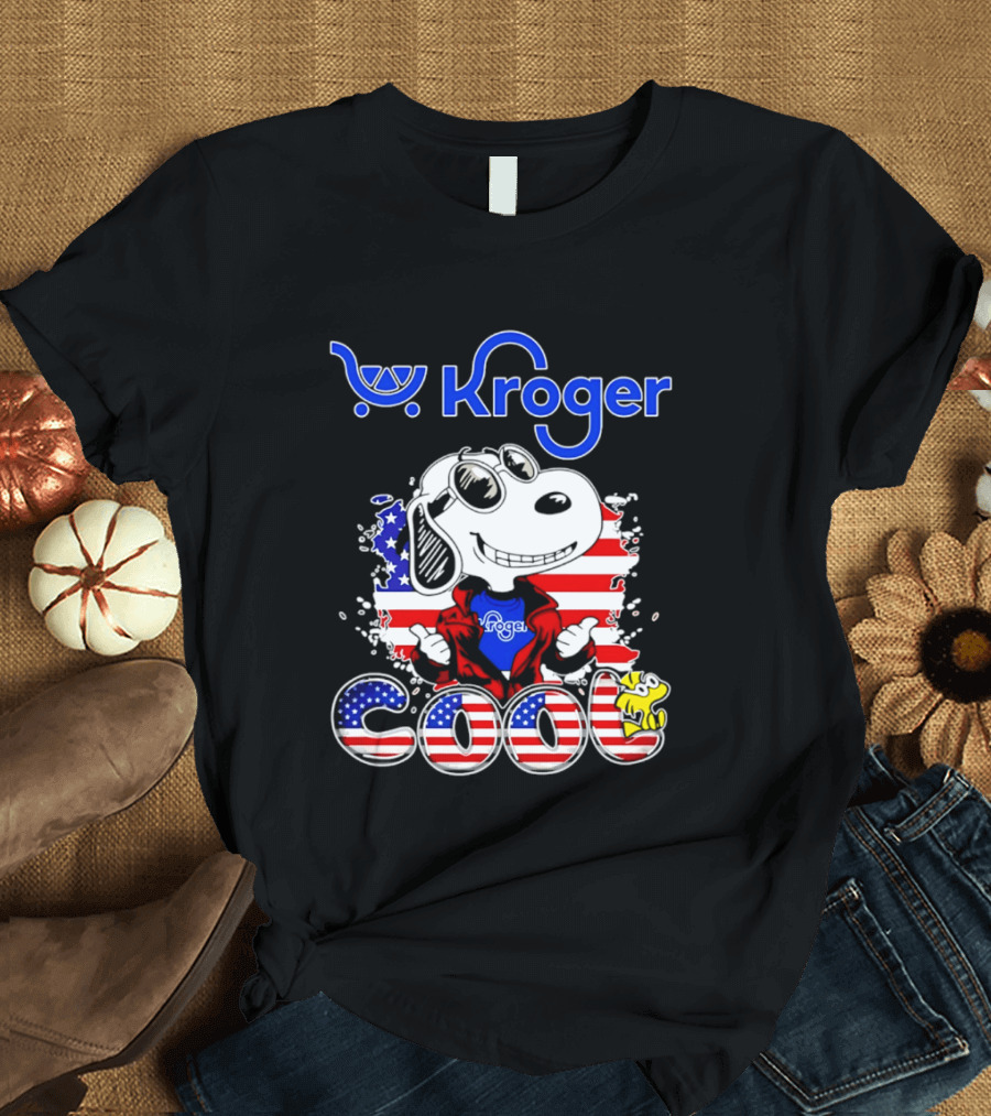 Kroger Snoopy USA Cool 250th Celebration T-Shirt