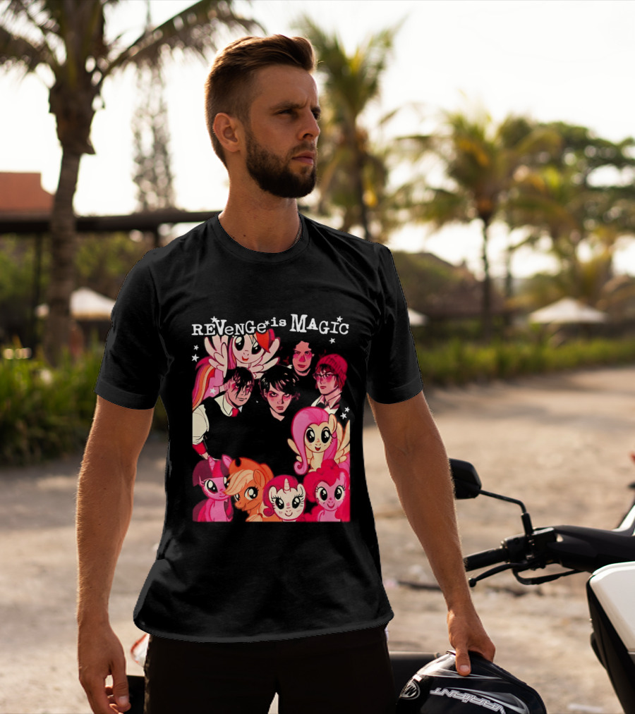 My Chemical Romance My Little Pony Revenge Is Magic Crossover Mashup T-Shirt