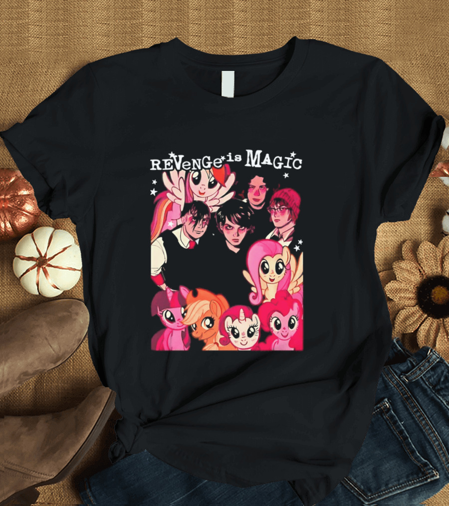 My Chemical Romance My Little Pony Revenge Is Magic Crossover Mashup T-Shirt