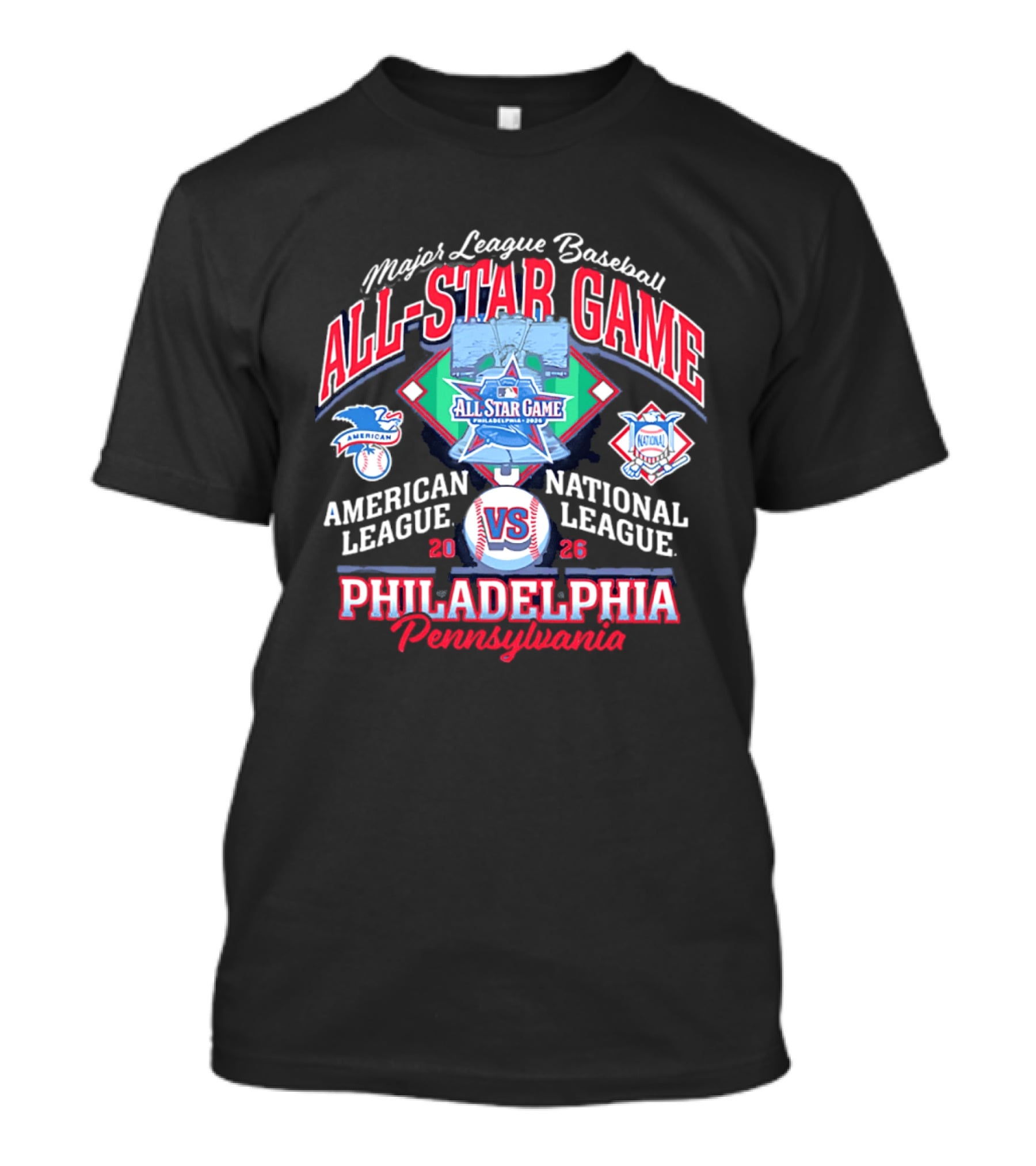 Major League Baseball All Star Game 2026 American National League Philadelphia Pennsylvania T-Shirt