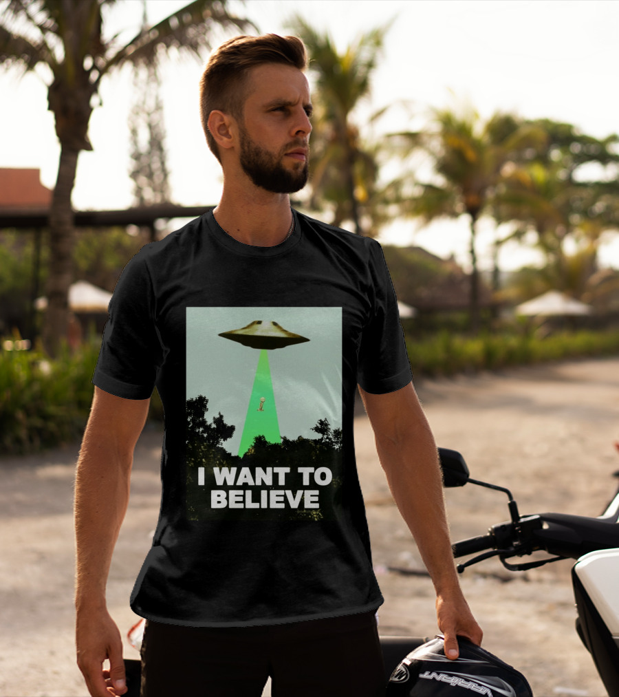 Premiun Spurs I Want To Believe UFO Trophy T-Shirt