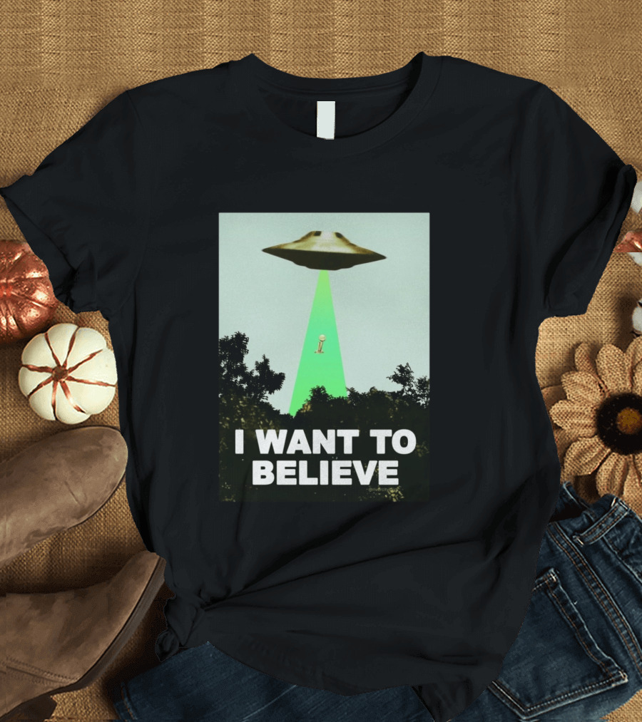 Premiun Spurs I Want To Believe UFO Trophy T-Shirt