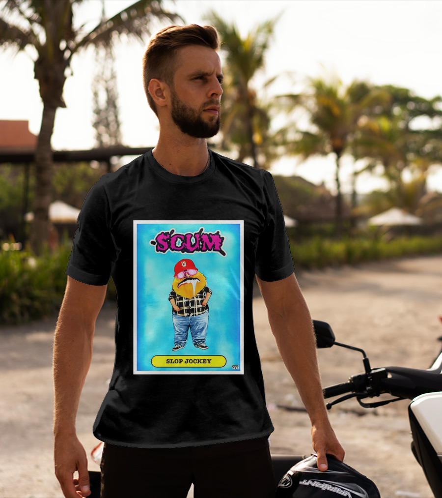 SCUM Slop Jockey Trading Card Gritty T-Shirt