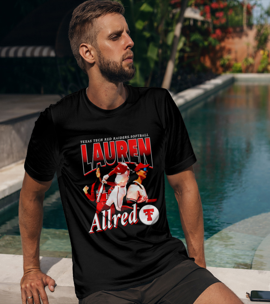 Texas Tech Red Raiders Softball Lauren Allred Team T-Shirt