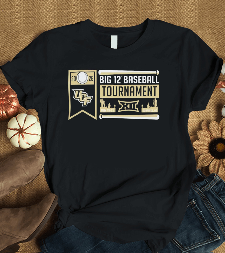 UCF Knights Big 12 Baseball Tournament 2026 May 19 23 Surprise AZ T-Shirt