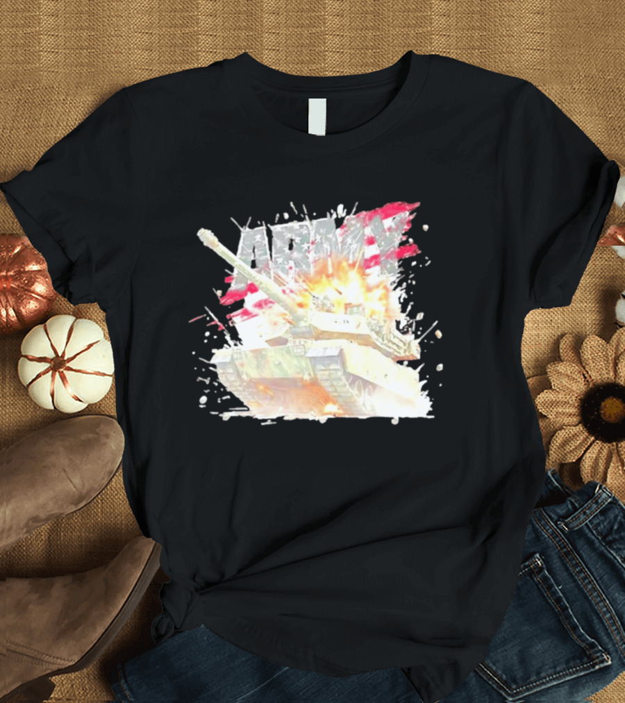 America Army M1 Abrams Tank Explosion T-Shirt