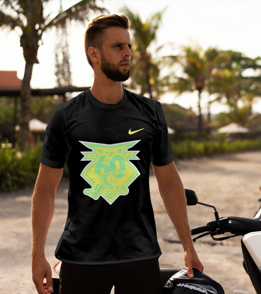 Oregon Softball 60 Years Anniversary Club Nike T-Shirt