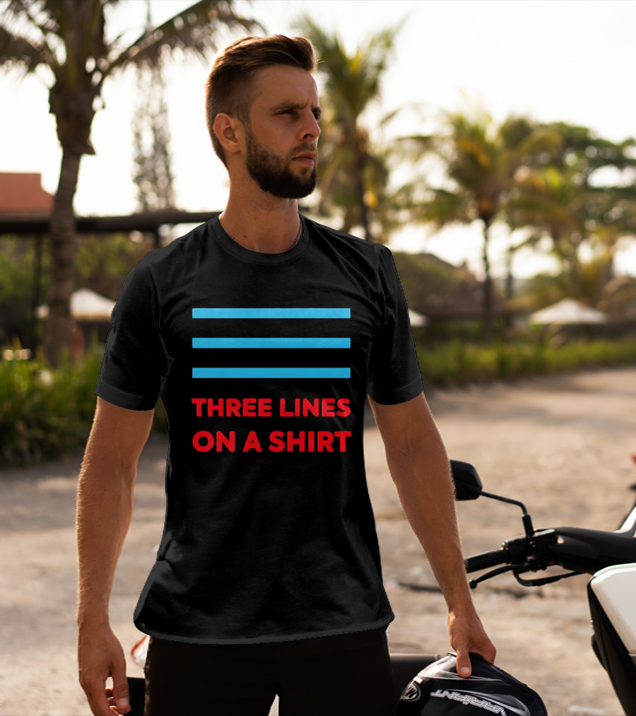 Three Lines On A England Europe T-Shirt