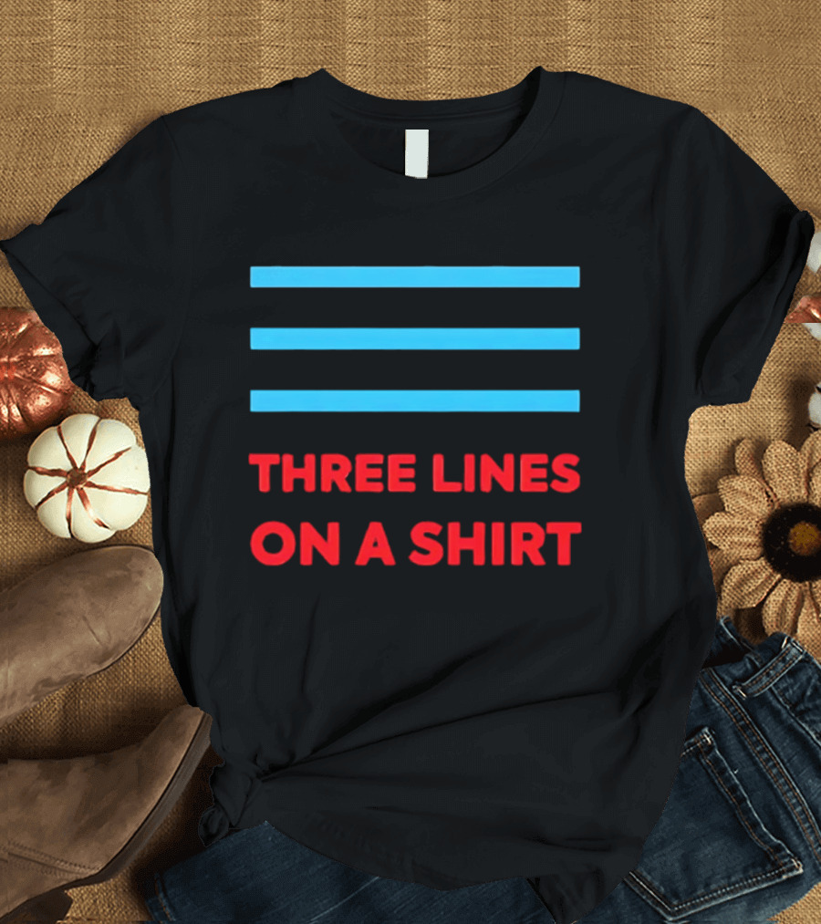 Three Lines On A England Europe T-Shirt