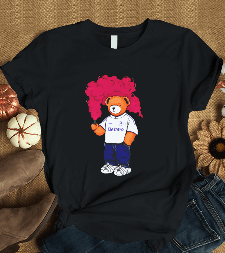 Betano FC Pickles Bears Character Holding Red Smoke T-Shirt