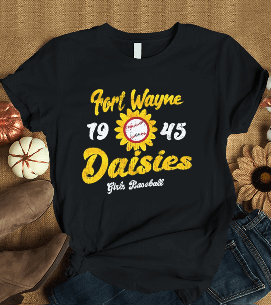 Fort Wayne Daisies 1945 Girls Baseball All American Girls Professional Baseball League T-Shirt
