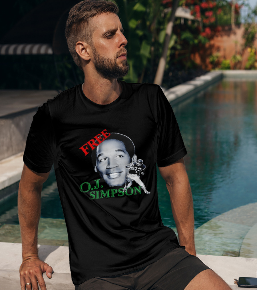Free OJ Simpson 22 Football NFL Buffalo Team T-Shirt