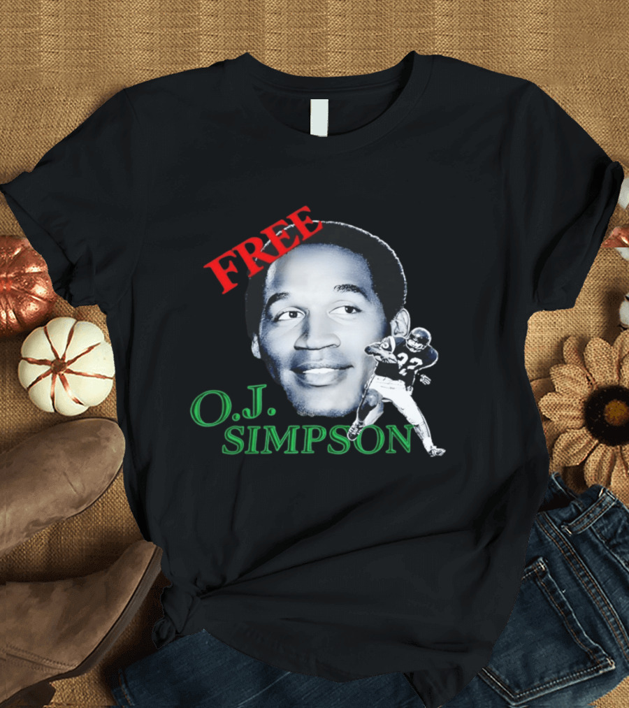 Free OJ Simpson 22 Football NFL Buffalo Team T-Shirt