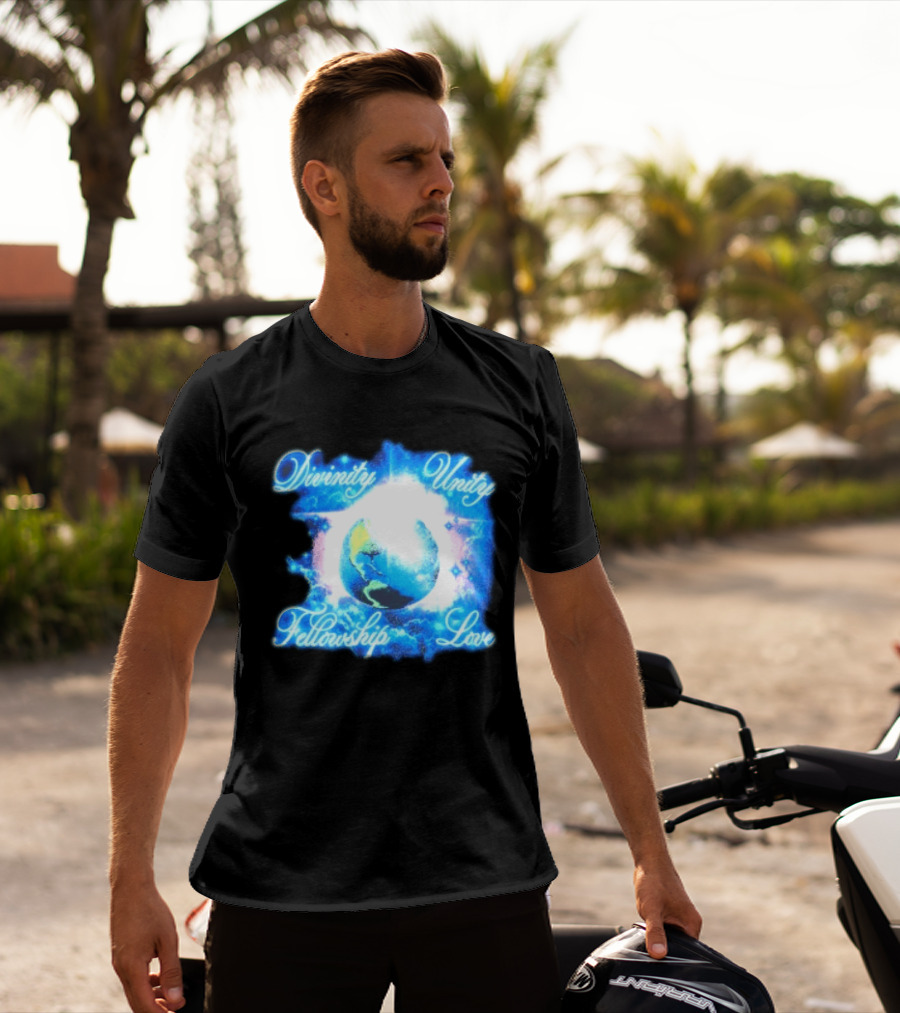 Divinity Unity Fellowship Love Earth Glow T-Shirt