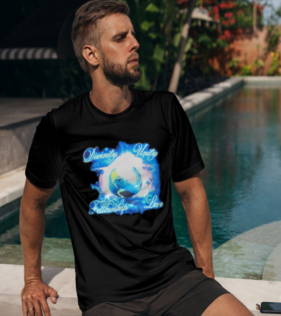 Divinity Unity Fellowship Love Earth Glow T-Shirt